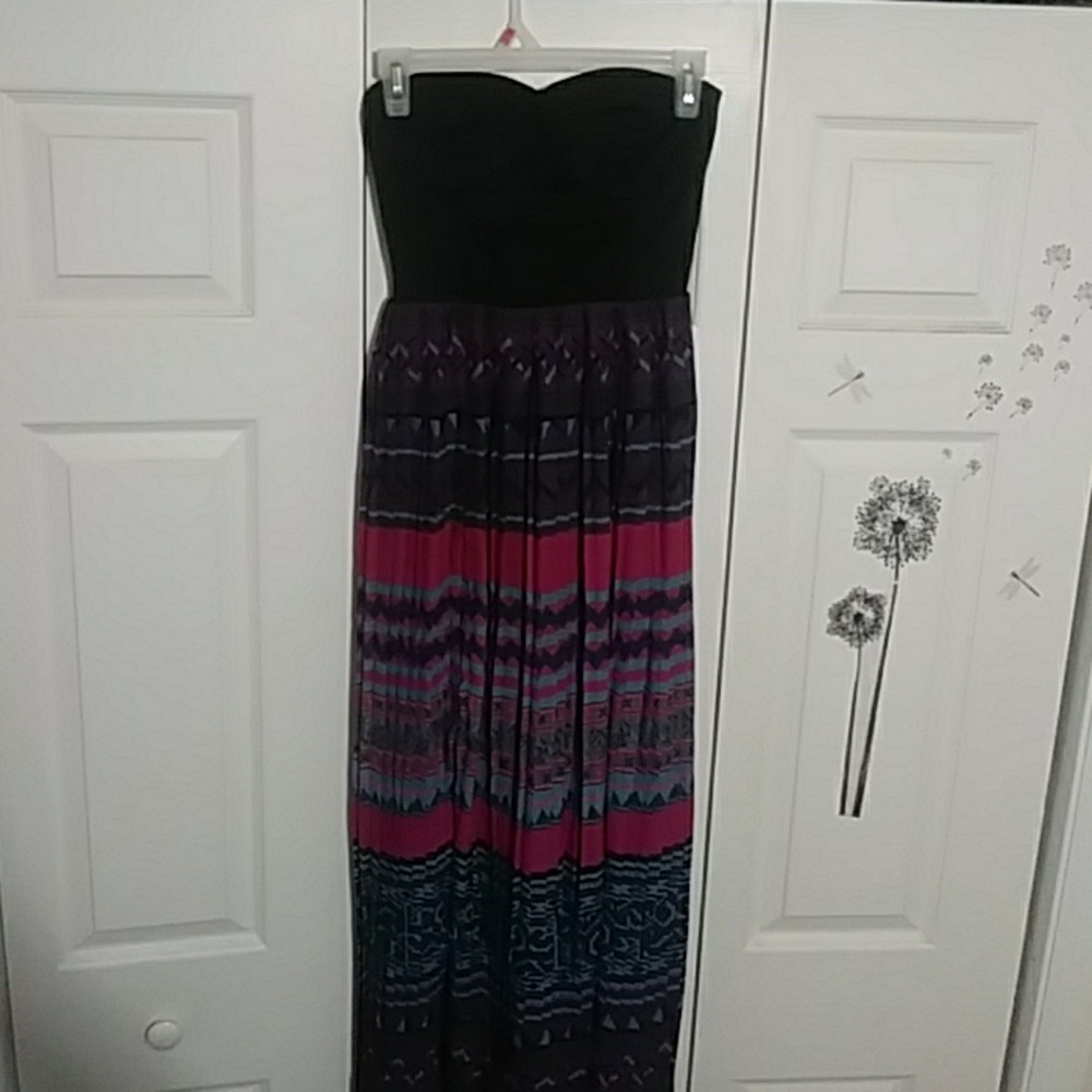 Patterned Formal Maxi Dress